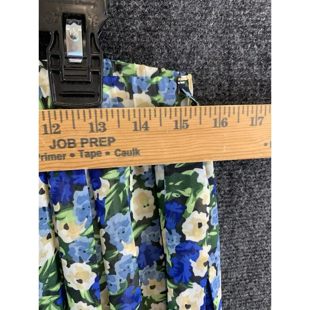 Joie By Anthropologie Maxi Skirt Belt Pull On Floral Blue Size Large NWOT